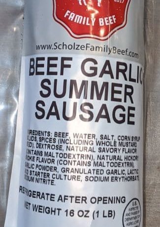 Summer Sausage, garlic